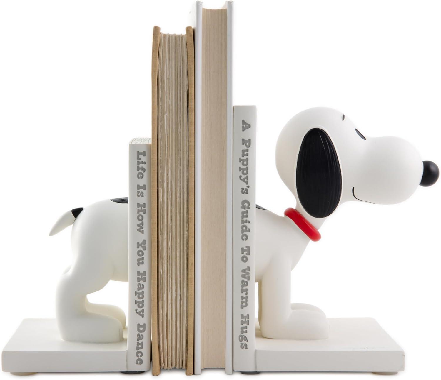 image:imageHallmark Peanuts Bookends Set of 2 Sculpted Snoopy Gift for Grads Dads Fans Collectors Christmas