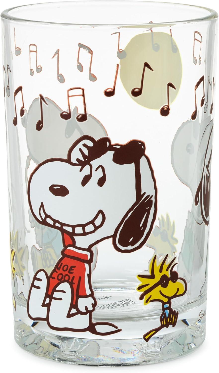 image:imageHallmark Peanuts Collectible Drinking Glass 135 oz Jazzy Snoopy Gift for Easter Birthdays Christmas Fans Collectors