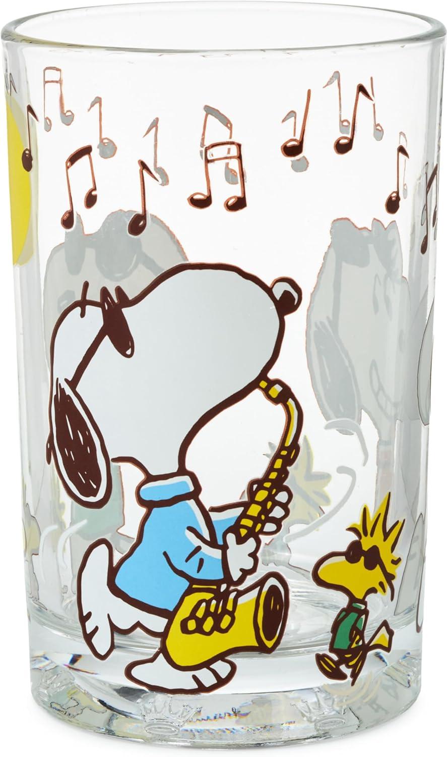 image:imageHallmark Peanuts Collectible Drinking Glass 135 oz Jazzy Snoopy Gift for Easter Birthdays Christmas Fans Collectors