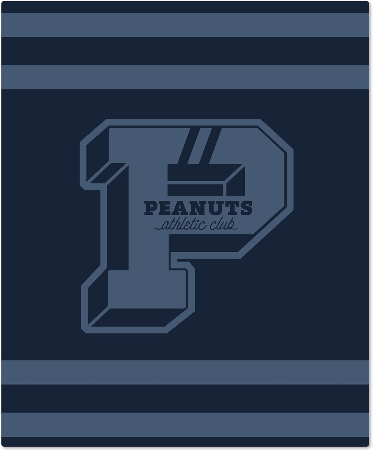 image:imageHallmark Peanuts Throw Blanket 50x60 Athletic Club TwoSided Gift for Grads Fans Collectors Christmas Birthdays