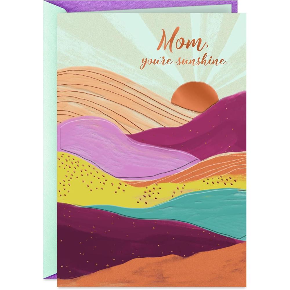image:imageHallmark Mothers Day Card for Mom Youre Sunshine Colorful Abstract LandscapeMom  Youre Sunshine