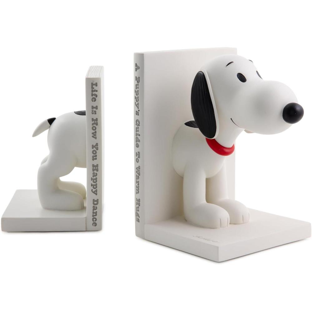 image:imageHallmark Peanuts Bookends Set of 2 Sculpted Snoopy Gift for Grads Dads Fans Collectors Christmas