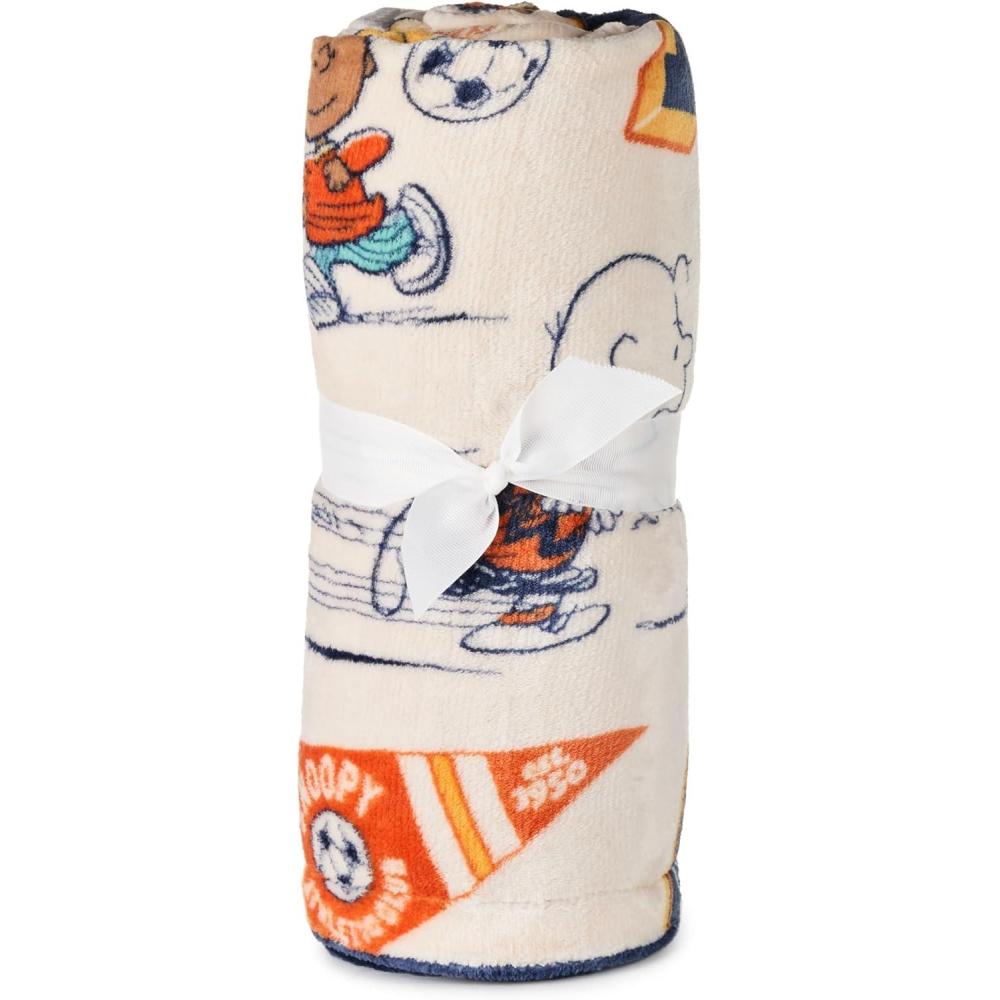 image:imageHallmark Peanuts Throw Blanket 50x60 Athletic Club TwoSided Gift for Grads Fans Collectors Christmas Birthdays