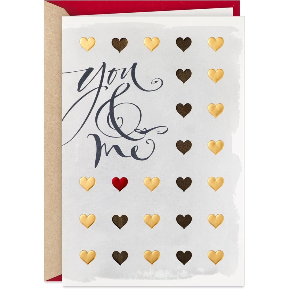image:imageHallmark Romantic Mothers Day Card for Wife Girlfriend or Partner I Love the Way You Love Rainbow Lettering on WhiteYou Me