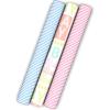 Hallmark Baby Wrapping Paper Mini Rolls, 3-Pack (Pink and Blue Stripes, Cute Icons) for Baby Showers, First Birthdays, Gender Reveal Parties, Boy, Girl – 60 Sq. Ft. Total(Pink and Blue Stripes  Baby Icons (3 Mini Rolls))