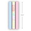Hallmark Baby Wrapping Paper Mini Rolls, 3-Pack (Pink and Blue Stripes, Cute Icons) for Baby Showers, First Birthdays, Gender Reveal Parties, Boy, Girl – 60 Sq. Ft. Total(Pink and Blue Stripes  Baby Icons (3 Mini Rolls))