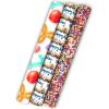 Hallmark Birthday Wrapping Paper Mini Rolls, 3-Pack (Balloon Animals, Cake Frosting, Rainbow Sprinkles) for Kids Parties, Graduations, Celebrations, Any Occasion – 60 Sq. Ft. Total(Balloon Animals  Cake Frosting  Rainbow Sprinkles (3 Mini Rolls))