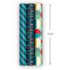 Hallmark Birthday Wrapping Paper Mini Rolls, 3-Pack (Navy Blue and Teal Stripes, Orange and Yellow Mod Circles) for Graduations, Father’s Day, Easter, Any Occasion – 60 Sq. Ft. Total(Stripes  Mod Circles  Happy Birthday (3 Mini Rolls))