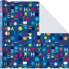 Hallmark Birthday Wrapping Paper Mini Rolls, 3-Pack (Navy Blue and Teal Stripes, Orange and Yellow Mod Circles) for Graduations, Father’s Day, Easter, Any Occasion – 60 Sq. Ft. Total(All Occasion (6 Rolls))