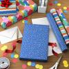 Hallmark Birthday Wrapping Paper Mini Rolls, 3-Pack (Wavy Rainbow Stripes, Colorful Balloons, Polka Dots on Blue) for Graduations, Kids Parties, Celebrations, Any Occasion – 60 Sq. Ft. Total(Balloons  Rainbow Stripes  Polka Dots (3 Mini Rolls))