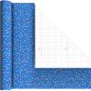 Hallmark Birthday Wrapping Paper Mini Rolls, 3-Pack (Wavy Rainbow Stripes, Colorful Balloons, Polka Dots on Blue) for Graduations, Kids Parties, Celebrations, Any Occasion – 60 Sq. Ft. Total(Balloons  Rainbow Stripes  Polka Dots (3 Mini Rolls))