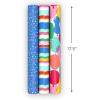 Hallmark Birthday Wrapping Paper Mini Rolls, 3-Pack (Wavy Rainbow Stripes, Colorful Balloons, Polka Dots on Blue) for Graduations, Kids Parties, Celebrations, Any Occasion – 60 Sq. Ft. Total(Balloons  Rainbow Stripes  Polka Dots (3 Mini Rolls))