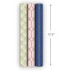 Hallmark Elegant Wrapping Paper Mini Rolls, 3-Pack (Art Deco Gold, Pink Geometric, Navy Blue) for Birthdays, Graduations, Weddings, Mother’s Day, Father’s Day, Any Occasion – 60 Sq. Ft. Total(Art Deco (3 Mini Rolls))