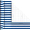Hallmark Image Arts Birthday Wrapping Paper Mini Rolls, 3-Pack (Blue Stripes, Solid Green, Smiley Faces) for Kids Parties, Graduations, Father’s Day, Easter, Any Occasion – 27 Sq. Ft. Total