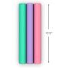 Hallmark Image Arts Birthday Wrapping Paper Mini Rolls, 3-Pack (Solid Mint Green, Purple and Pink) for Baby Showers, Mother’s Day, Easter, Kids Parties, Any Occasion – 27 Sq. Ft. Total