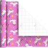 Hallmark Kids Birthday Wrapping Paper Mini Rolls, 3-Pack (Unicorns, Rainbows on Purple, Pink with White Polka Dots) for Birthday Parties, Easter, Baby Showers, Any Occasion – 60 Sq. Ft. Total(Unicorns  Rainbows  Polka Dots (3 Mini Rolls))