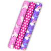 Hallmark Kids Birthday Wrapping Paper Mini Rolls, 3-Pack (Unicorns, Rainbows on Purple, Pink with White Polka Dots) for Birthday Parties, Easter, Baby Showers, Any Occasion – 60 Sq. Ft. Total(Unicorns  Rainbows  Polka Dots (3 Mini Rolls))