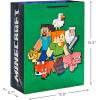 Hallmark Minecraft Wrapping Paper Mini Rolls, 3-Pack (Zombie, Chicken, TNT, Pig) for Birthdays, Graduations, Christmas, Gamers, Kids Parties, Any Occasion – 45 Sq. Ft. Total(Minecraft (2 Gift Bags))