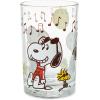 Hallmark Peanuts Collectible Drinking Glass, 13.5 oz. (Jazzy Snoopy) Gift for Easter, Birthdays, Christmas, Fans, Collectors