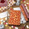 Hallmark Pizza Scented Wrapping Paper Mini Rolls, 3-Pack (Pepperoni, Pizza Slices, Red Gingham Tablecloth) for Birthdays, Graduations, Father’s Day, Any Occasion – 45 Sq. Ft. Total(Pizza Scented (3 Mini Rolls))