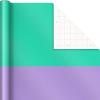 Hallmark Strawberry Scented Wrapping Paper Mini Rolls, 3-Pack (Strawberries, Lemons, Cherries) for Birthdays, Easter, Mother’s Day, Bridal Showers, Any Occasion – 45 Sq. Ft. Total(Pastel Colorblock (3 Rolls))