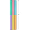 Hallmark Strawberry Scented Wrapping Paper Mini Rolls, 3-Pack (Strawberries, Lemons, Cherries) for Birthdays, Easter, Mother’s Day, Bridal Showers, Any Occasion – 45 Sq. Ft. Total(Pastel Colorblock (3 Rolls))