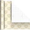 Hallmark Wedding Wrapping Paper Mini Rolls, 3-Pack (Gold Hearts, Bows, Black and White Stripes, Dots) for Bridal Showers, Graduations, Valentine’s Day, Any Occasion – 60 Sq. Ft. Total(Gold Hearts  Bows  Polka Dots (3 Mini Rolls))