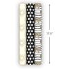 Hallmark Wedding Wrapping Paper Mini Rolls, 3-Pack (Gold Hearts, Bows, Black and White Stripes, Dots) for Bridal Showers, Graduations, Valentine’s Day, Any Occasion – 60 Sq. Ft. Total(Gold Hearts  Bows  Polka Dots (3 Mini Rolls))