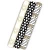 Hallmark Wedding Wrapping Paper Mini Rolls, 3-Pack (Gold Hearts, Bows, Black and White Stripes, Dots) for Bridal Showers, Graduations, Valentine’s Day, Any Occasion – 60 Sq. Ft. Total(Gold Hearts  Bows  Polka Dots (3 Mini Rolls))
