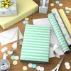 Image Arts Baby Wrapping Paper Mini Rolls, 3-Pack (Pastel Polka Dots, Mint Green Stripes, Solid Light Yellow) for Birthdays, Baby Showers, Gender Reveal Party, Easter, Any Occasion – 27 Sq. Ft. Total