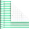 Image Arts Baby Wrapping Paper Mini Rolls, 3-Pack (Pastel Polka Dots, Mint Green Stripes, Solid Light Yellow) for Birthdays, Baby Showers, Gender Reveal Party, Easter, Any Occasion – 27 Sq. Ft. Total