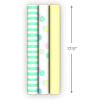 Image Arts Baby Wrapping Paper Mini Rolls, 3-Pack (Pastel Polka Dots, Mint Green Stripes, Solid Light Yellow) for Birthdays, Baby Showers, Gender Reveal Party, Easter, Any Occasion – 27 Sq. Ft. Total