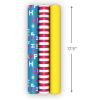 Image Arts Birthday Wrapping Paper Mini Rolls, 3-Pack (Red and White Stripes, Solid Yellow, Colorful Lettering on Blue) for Father’s Day, Graduations, Kids Parties, Any Occasion – 27 Sq. Ft. Total