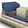 Hallmark Elegant Wrapping Paper Mini Rolls, 3-Pack (Art Deco Gold, Pink Geometric, Navy Blue) for Birthdays, Graduations, Weddings, Mother’s Day, Father’s Day, Any Occasion – 60 Sq. Ft. Total(Art Deco (3 Mini Rolls))
