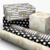 Gold Hearts  Bows  Polka Dots (3 Mini Rolls)