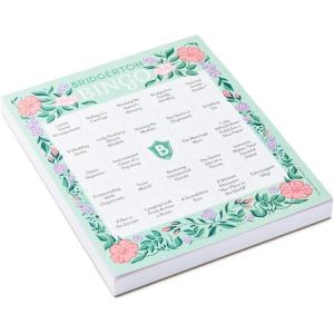 Hallmark Bridgerton Bingo Game Pad (102 Sheets) Gift for Fans, Collectors, Christmas, Mom, Sister, Daughter, Friend