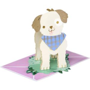 Hallmark Paper Craft Pop-Up Mother’s Day Card (Pawsitively Wonderful Day) Cute Puppy Dog with Removable Bandana(Pawsitively Wonderful Day)