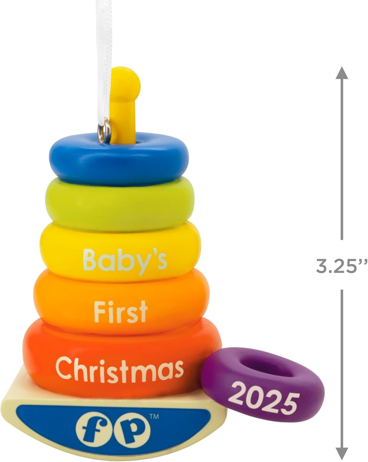 image:imageHallmark FisherPrice RockAStack Babys 1st Christmas 2025 Christmas Ornament