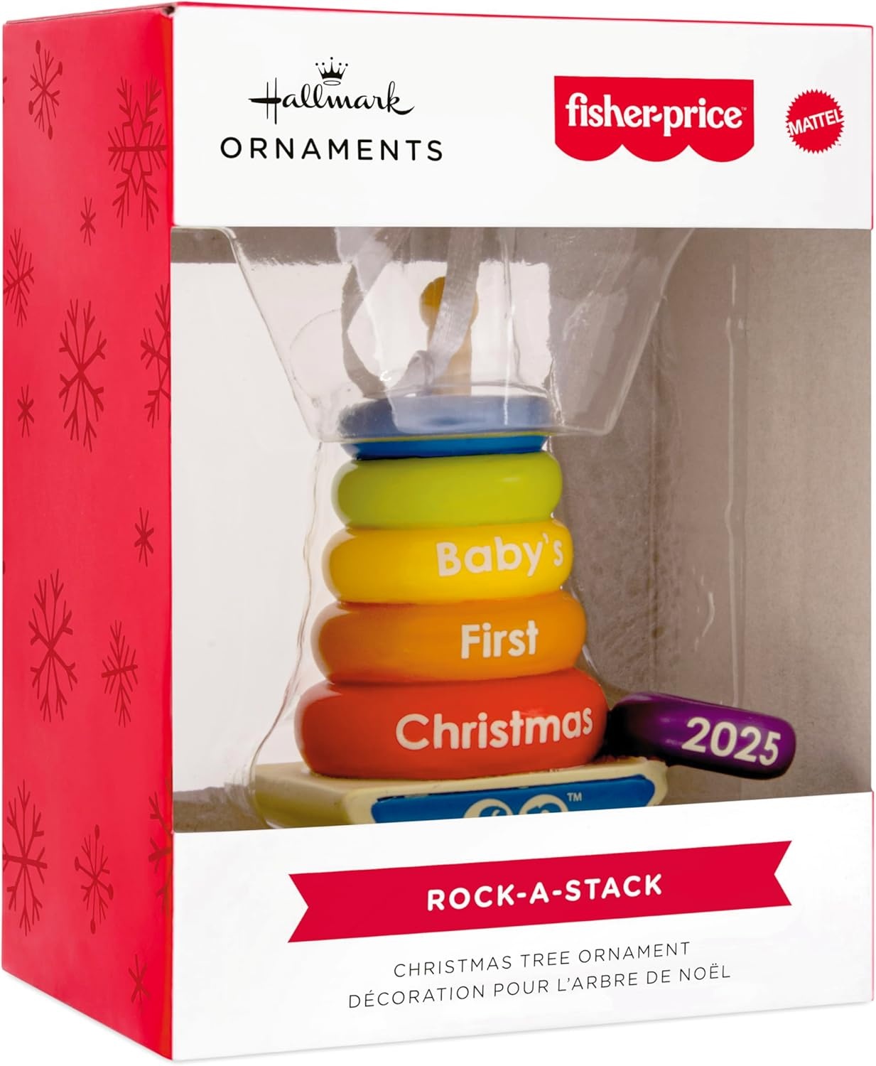 image:imageHallmark FisherPrice RockAStack Babys 1st Christmas 2025 Christmas Ornament