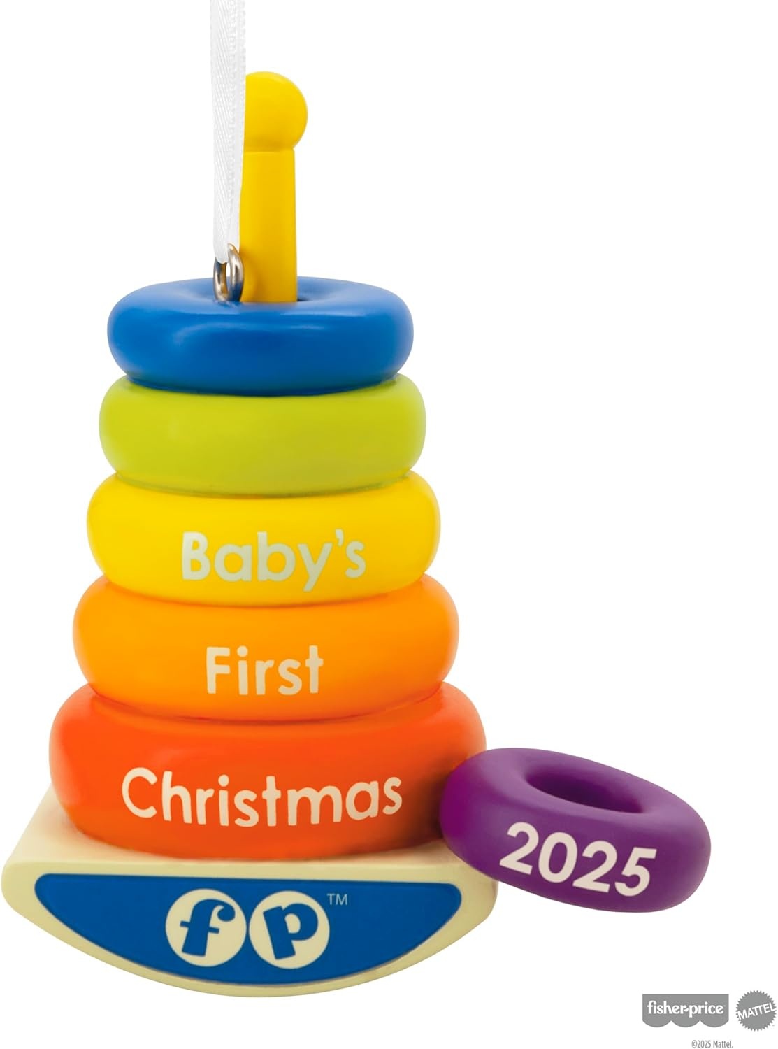 image:imageHallmark FisherPrice RockAStack Babys 1st Christmas 2025 Christmas Ornament