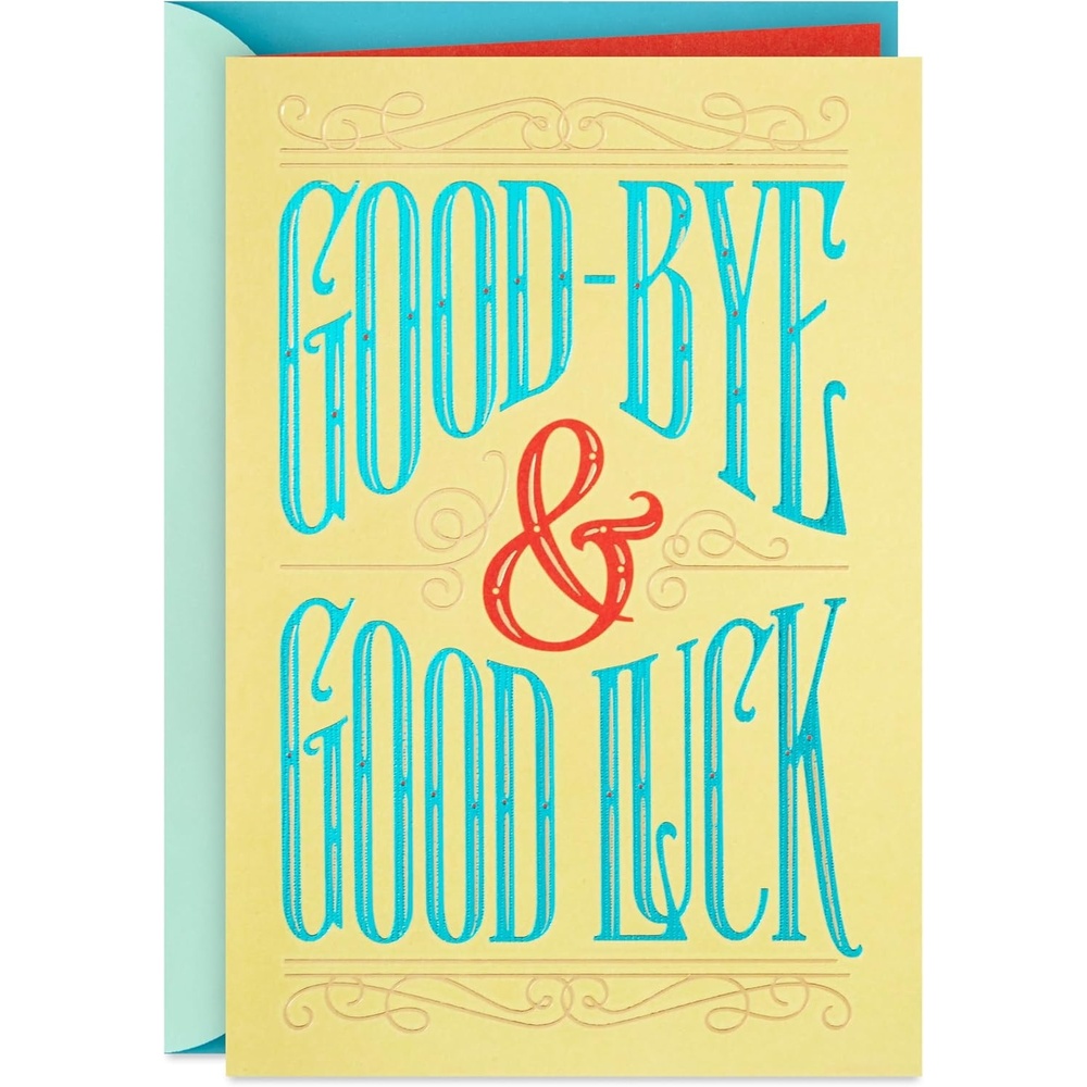 image:imageHallmark Farewell Card Good Luck Retirement Card Coworker Goodbye CardGoodbye Good Luck