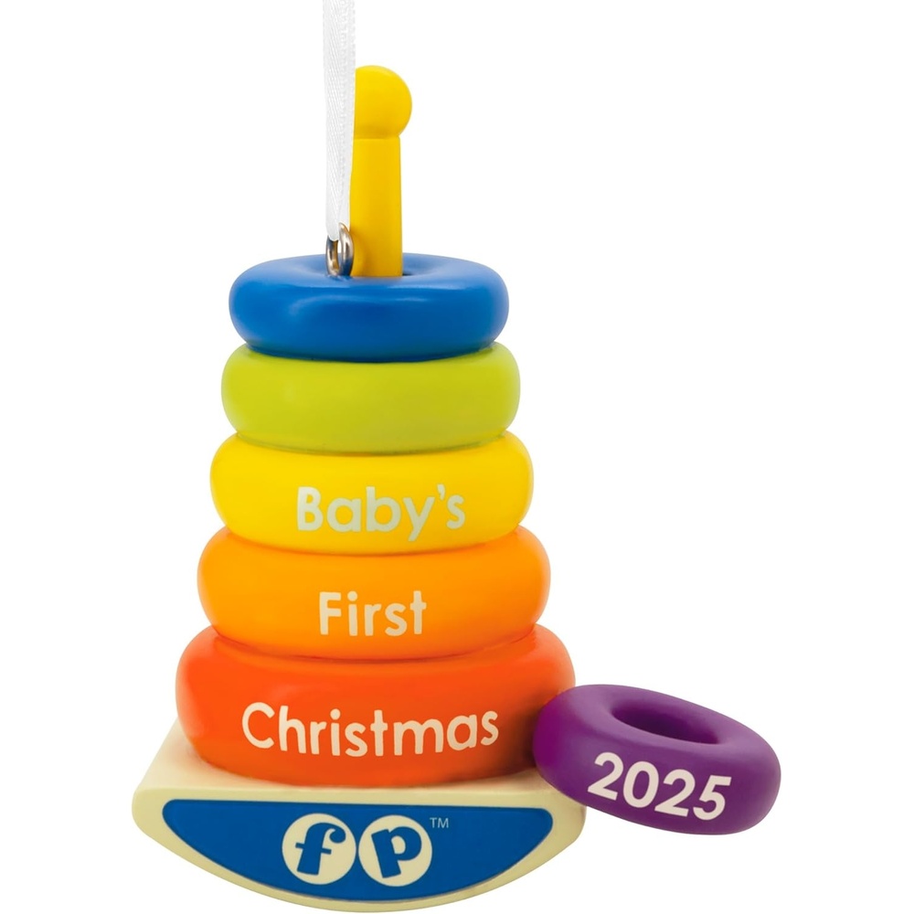 image:imageHallmark FisherPrice RockAStack Babys 1st Christmas 2025 Christmas Ornament