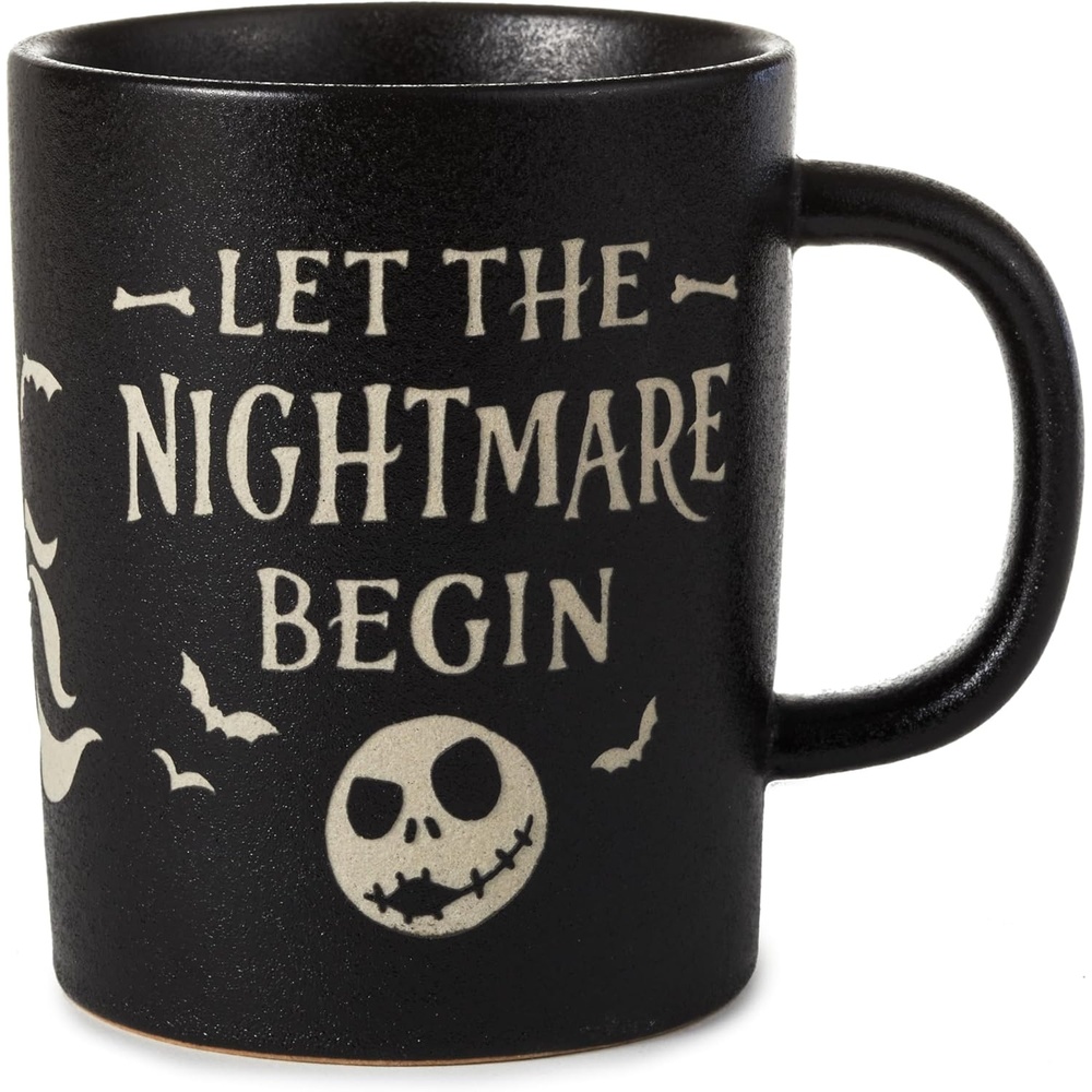 image:imageHallmark Peanuts Ceramic Mug 16 oz Great Pumpkin Scene for Kids Fans CollectorsLet the Nightmare Begin