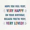 Hallmark Birthday Card (You’re Very Loved) for Coworker, Friend, Sibling
