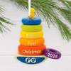 Hallmark Fisher-Price Rock-A-Stack Baby’s 1st Christmas 2025 Christmas Ornament