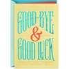 Hallmark Farewell Card, Good Luck (Retirement Card, Coworker Goodbye Card)(Goodbye & Good Luck)