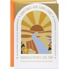 Hallmark Religious Birthday Card from Us (Sometimes God Sends Light) for Friend, Teacher, Sibling