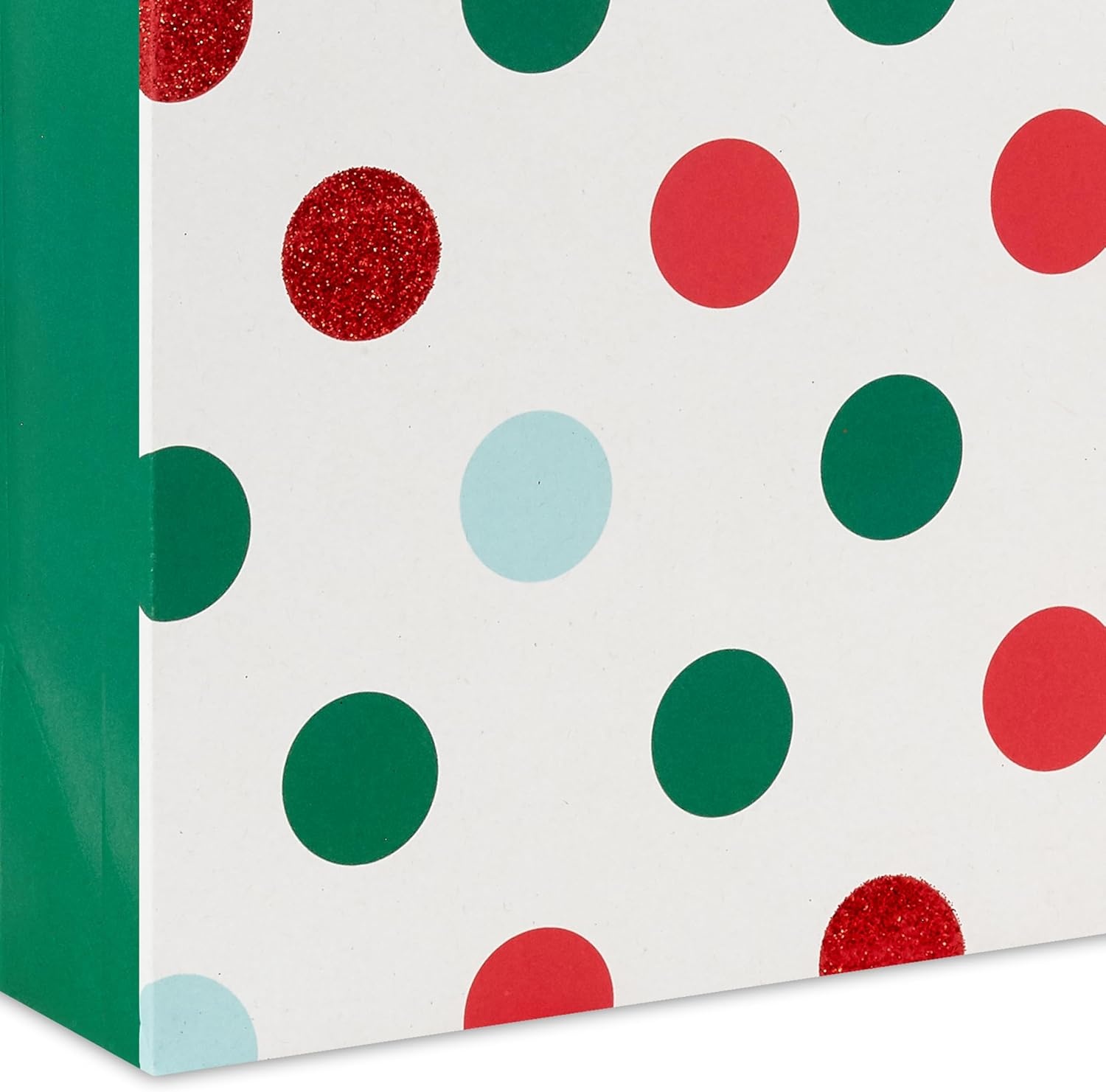 image:imageHallmark Glittery Red White and Green Gift Bag Assortment 8 Bags 3 Small 6 3 Medium 9 2 Large 13 Gold Glitter Stripes Polka Dots Windowpane Plaid for Christmas Birthdays HolidaysPlaid Polka Dots Stripes