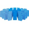 Hallmark Easter and Spring Party Favor and Wrapped Treat Sacks (30 Bags: Blue, Green, Purple, Pink, Orange, Yellow) for Kids, Birthdays, Baby Showers(Blue Chevron  Solid  Polka Dot)