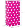 Hallmark Easter and Spring Party Favor and Wrapped Treat Sacks (30 Bags: Blue, Green, Purple, Pink, Orange, Yellow) for Kids, Birthdays, Baby Showers(Pink Chevron  Solid  Polka Dot)